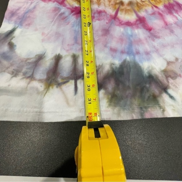 Funky tie dye t-shirt 3XL purple gold gray blue spiral ice dye - Picture 10 of 10